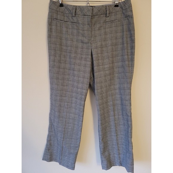 Lands End Womens Plaid Trouser Leg Pants Fit 2 Size 10P - Picture 1 of 9